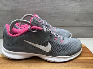 Nike Womens Flex Trainer 5 724858-003 Gray Running Shoes Sneakers Size 10